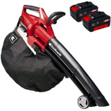 Einhell GE-CL 36 Li E PXC + Twinpack - Suflanta de gradina 195 m3/h + Set 2 acumulatori Li-Ion 18 V 4 Ah