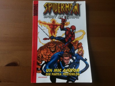 spider man spirit de echipa un mic ajutor din partea prietenilor corint junior marvel 2006 benzi desenate in limba romana foto
