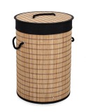 Cumpara ieftin Cos rufe bambus natur textil negru Sintia &Oslash;35x50h