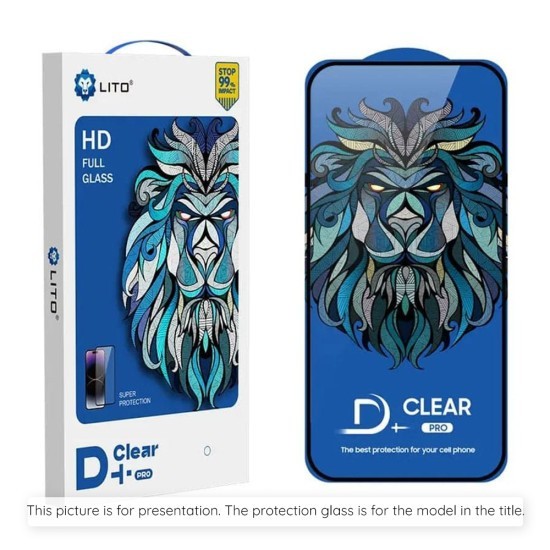 Folie pentru iPhone 16 Pro Max - Lito D+ Pro Clear - Black