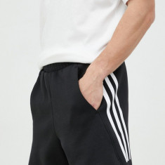 Adidas pantaloni scurti barbati, culoarea negru