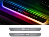 Cumpara ieftin Protectie Praguri Auto Iluminate Audi Multicolor Dinamice , Set 2 LED RGB Premium, Efect Welcome Light, Design Oglinda, PlugPlay
