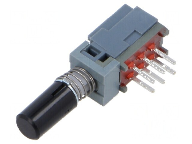 Comutator apăsare DPDT 2 poziții 0,1A/30VDC negru