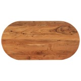 vidaXL Blat de masă oval, 100x50x2,5 cm, lemn masiv de acacia 370086