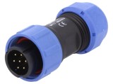 Conector circular tată 7 pini IP68 pentru cablu 6-10mm - WEIPU SP1710/P7-1N