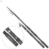 Lanseta Pescuit Baracuda BB, Fibra Sticla, Telescopica 2.40m, 6 Tronsoane