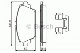 Set placute frana,frana disc NISSAN ALMERA TINO (V10) (1998 - 2006) BOSCH 0 986 494 629