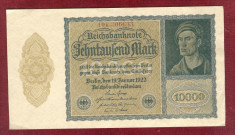 Bancnota Germania - REICHSBANKNOTE - 10.000 MARK 1922 - serie rosie foto