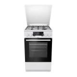 RESIGILAT &ndash; ARAGAZ MIXT GORENJE K5341WJ, 50x60cm, 4 arzatoare gaz, Cuptor electric, 9 functii, Clasa A, Grill, Alb