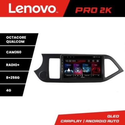 Navigatie Kia Picanto 2011-2015 Lenovo Kit-217 8 core QLED 2K 8+256 360 Android Waze USB Navigatie Internet Youtube Radio CarStore Technology foto