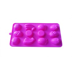 Forma din silicon pentru bomboane, gheata, model Legume, 26D