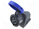 Conector alimentare AC trifazate IP&amp;S 30A 250V soclu AMPHENOL