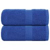 Prosoape pentru oaspeți 2 buc Albastru 360 g/m&sup2; 100% bumbac