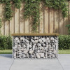 VidaXL Bancă grădină, design gabion, 83x31,5x42 cm, lemn pin impregnat