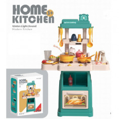 Bucatarie pt copii Home Kitchen,47 piese,apa,sunete,lumini