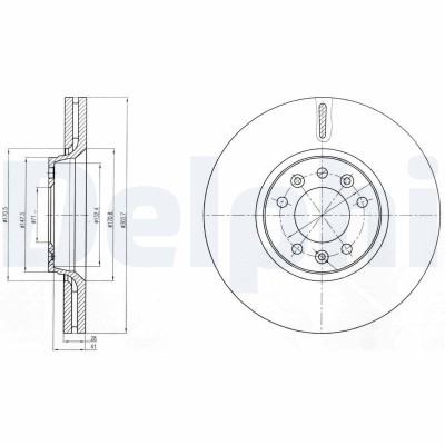 DELPHI BG4083C Disc frana foto