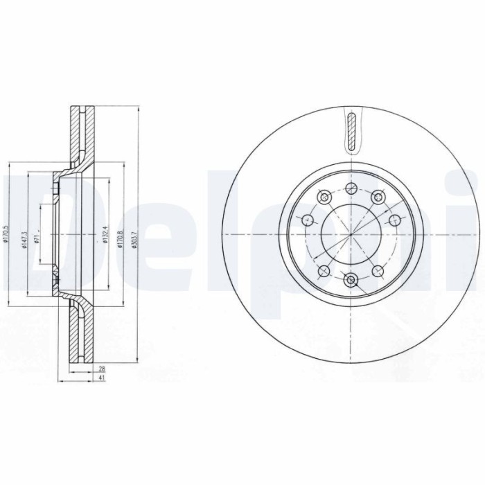 DELPHI BG4083C Disc frana