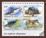 NIGER 2018 - Specii disparute /set complet-bloc + colita MNH (2 imagini), Nestampilat