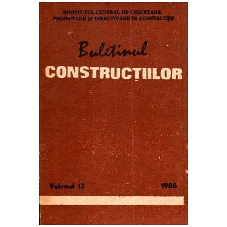 colectiv - Buletinul constructiilor vol. 12 1988 - 112191