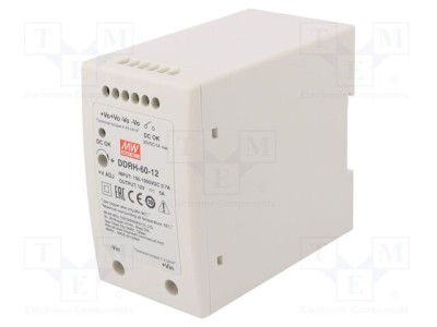 Convertor DC/DC MEAN WELL 60W Uintr 150-1500VDC Uieş 12VDC Iieş 5A foto