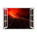 Autocolant decorativ, Fereastra, Natura si peisaje, Multicolor, 85 cm, 2909ST