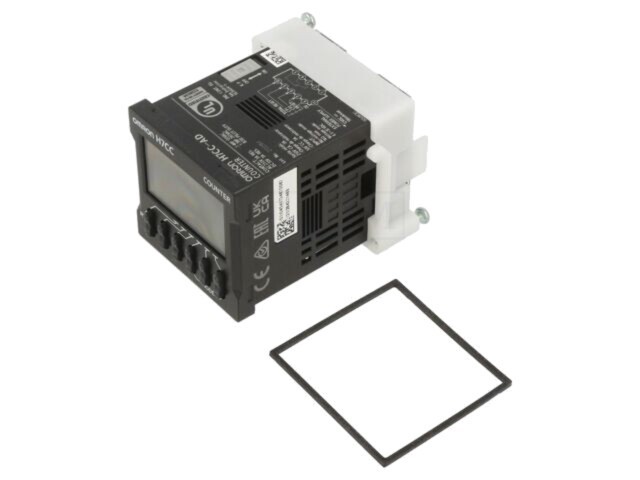 Contor electronic LCD impulsuri OMRON 12-48V SPDT pe panou 45x45mm