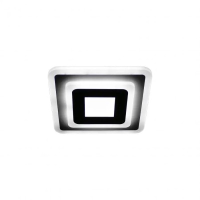 Lustra LED Patrata, 14W, Alb, Acril, 4000K foto