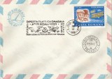 Rom&acirc;nia, Expoziţia filatelică omagială &quot;Aripi rom&acirc;neşti&quot;, plic, Buzău, 1981