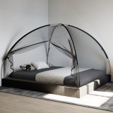 vidaXL Plasa ț&acirc;nțari Mongolia cu uși, 220 ochiuri negru 200x180x135 cm