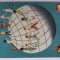 1949-C.P.circ.-Festiv.tineret.Budapesta-stampila si timbrul fest.-RARA