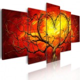 Cumpara ieftin Tablou - Burning heart 200x100 cm