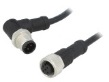 Cablu senzori/automatizări M12-M12 1m