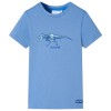 Tricou pentru copii, albastru mediu, 116 11741, vidaXL