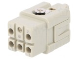 Conector HDC Mamă HQ 6 PIN 5 PE Dimensiune 1 Fără Contacte, TE Connectivity