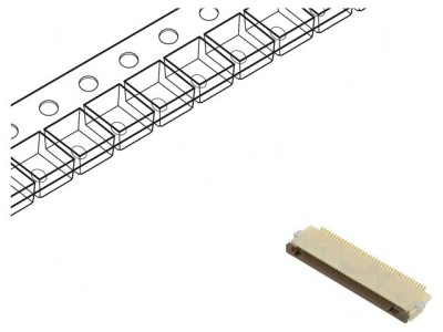 Conector FFC/FPC Orizontal 40 Pinuri ZIF foto