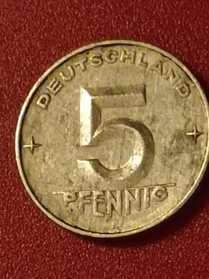 5 pfennig 1953 E , DDR, stare FB. [poze] Discount conform descriere [10 - 20 %. Vezi descrierea.]. foto