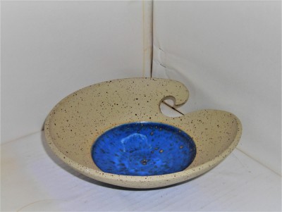Fructiera chamotte cu insertii metalice -UNICAT- design A. Wengstrom, Ericksdals foto