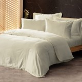 Cumpara ieftin Lenjerie King Size Silky Ekru (Satin Deluxe)
