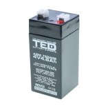 Acumulator Plumb Acid 4V 4.6Ah, Baterie Reincarcabila UPS, Sisteme de Securitate, Jucarii, Lanterne, Panouri Solare