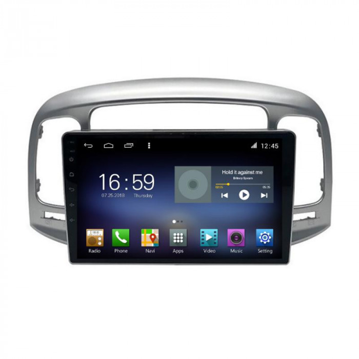 Navigatie dedicata Hyundai Accent 2009-2012 F-accent Octa Core cu Android Radio Bluetooth Internet GPS WIFI DSP 8+128GB 4G CarStore Technology