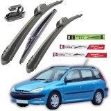 Cumpara ieftin Ștergătoare Peugeot 206 (1998&ndash;2012) SW (break) &ndash; Set Complet Flat