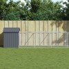 Cușcă c&acirc;ine cu acoperiș antracit 117x813x123 cm oțel galvanizat