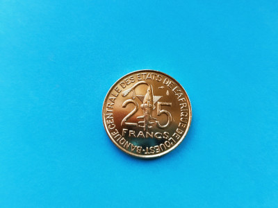 25 Francs 1982 Africa de Vest-stare buna -luciu de batere foto