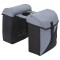 vidaXL Geantă de bicicletă Negru și Gri 15.5 x 31.5 x 40 cm Poliester 42008089