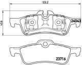 Placute frana spate Mini Mini (R50, R53), 06.2001-09.2006, marca SRLine S70-1347