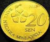 Cumpara ieftin Moneda exotica 20 SEN - MALAEZIA, anul 2016 * cod 5354 B