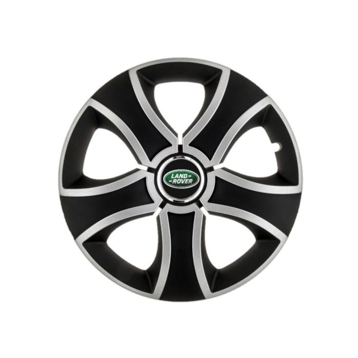 Set 4 capace roti Bis Gri-Negru R15 pentru gama auto Land Rover