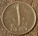 C50 - Moneda foarte veche - Olanda - 1 cent - 1957