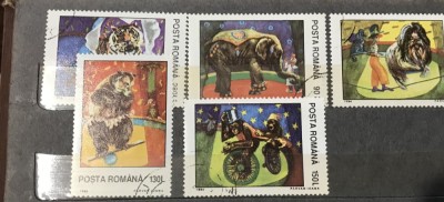 (H) Timbre Serii Romania Circ foto
