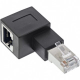 Adaptor de retea RJ45 Cat.6A unghi stanga, InLine 69991D